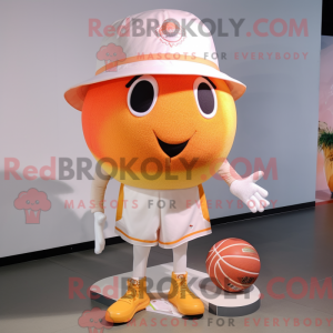 Peach Handball Ball maskot...