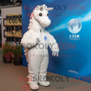 White Sea Horse maskot...