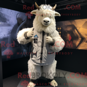 White Yak mascot costume...