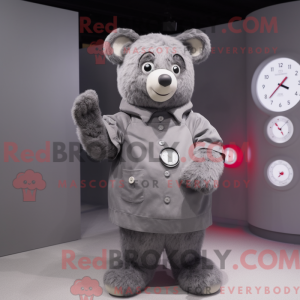 Postava maskota Gray Bear...