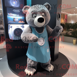 Postava maskota Gray Bear...