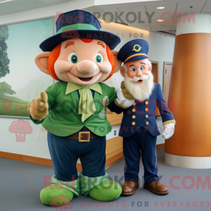 Navy Leprechaun mascot...