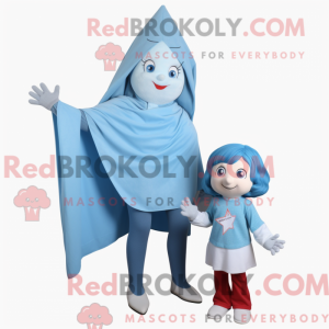 Sky Blue Acrobat mascot...