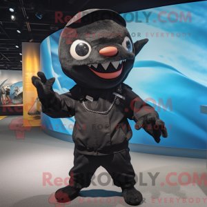 Black Tuna mascot costume...