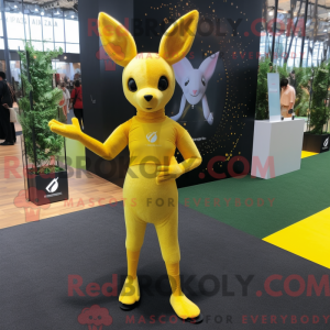Yellow Roe Deer mascot...