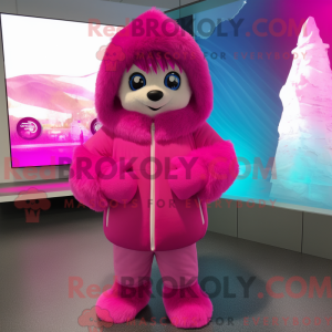 Magenta Ice Maskottchen...