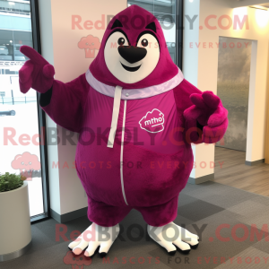 Magenta Ice mascottekostuum...