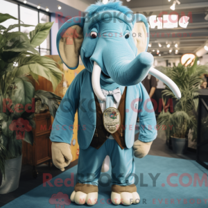 Sky Blue Mammoth mascot...
