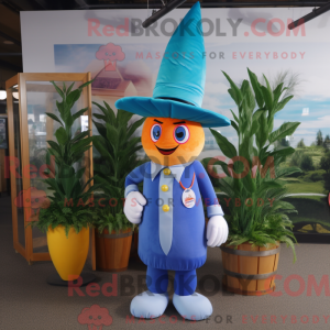 Blå gulerod maskot kostume...