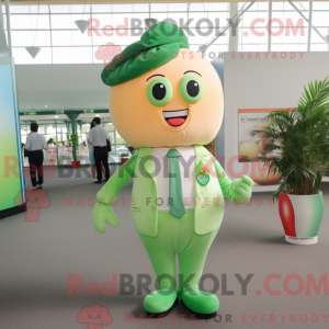 Peach Green Bean mascot...