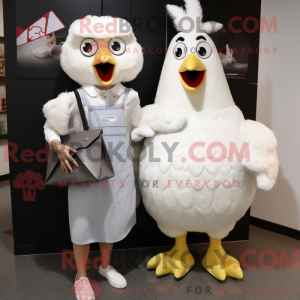 White Chicken mascot...