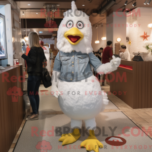 White Chicken mascot...