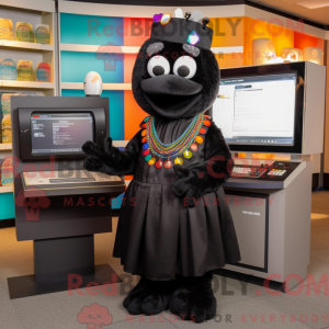 Sort Computer maskot...