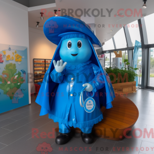 Blue Celtic Harp mascot...