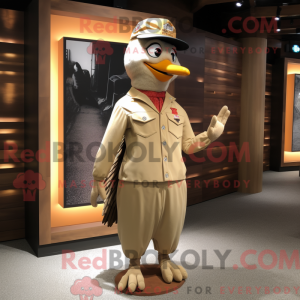 Tan Woodpecker mascot...