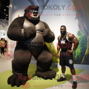 Black Strongman mascot...