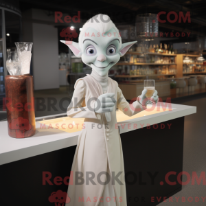 White Elf maskot kostume...