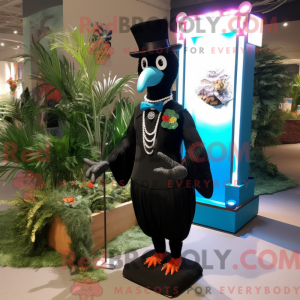 Black Peacock mascot...