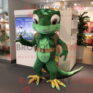 Forest Green Geckos mascot...