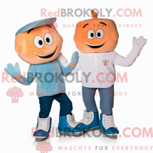 Peach Pair Of Ice Skates...