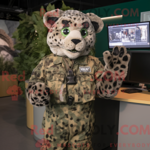 Olive Leopard mascot...