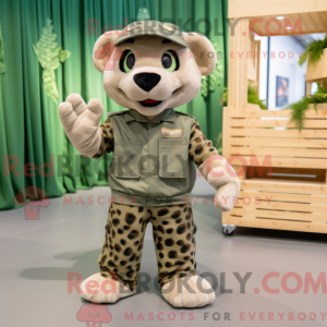 Olive Leopard mascot...