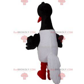 Stork mascot with bow tie