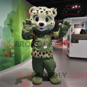 Olive Leopard mascot...