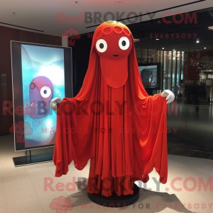 Red Ghost mascot costume...