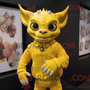 Yellow Gargoyle mascot...