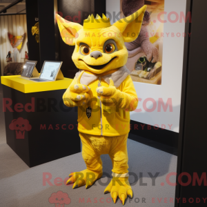 Yellow Gargoyle mascot...