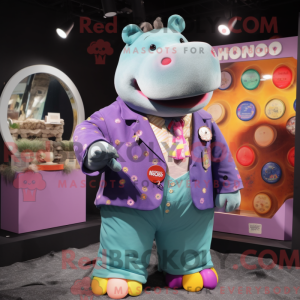 Flodhest maskot kostume...