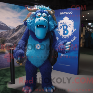 Blue Buffalo mascot costume...
