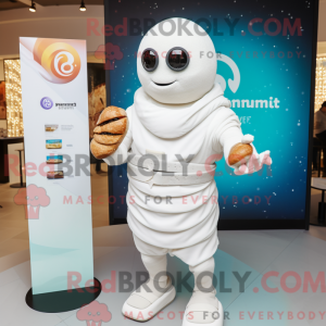 White Croissant mascot...