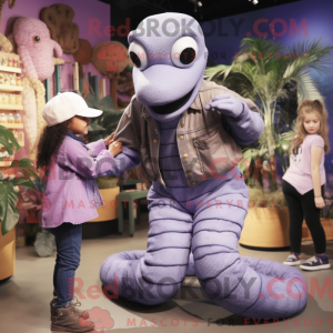 Lavendel Titanoboa maskot...