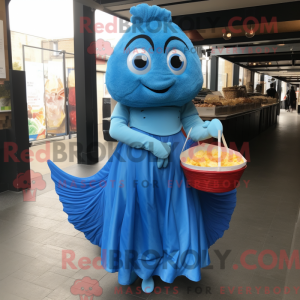 Blue Fish And Chips...