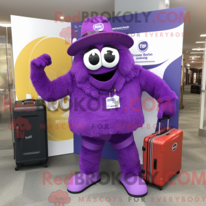 Purple Spaghetti mascot...