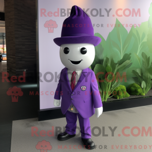 Purple Radish mascot...