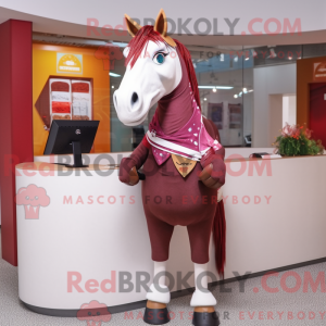 Maroon Horse maskot...