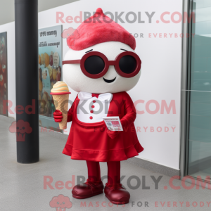 Red Ice Cream mascot...