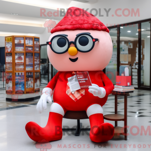 Red Ice Cream mascot...