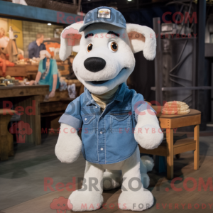 White Shepard S Pie maskot...