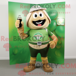 Tan Green Beer mascot...