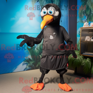 Máscara de albatroz preto...