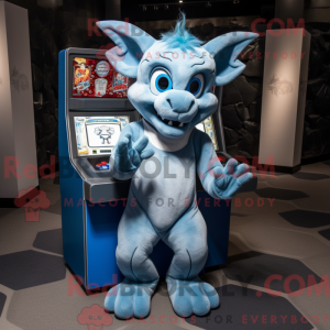 Sky Blue Gargoyle maskot...
