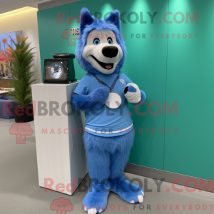 Blue Shepard S Pie mascot...