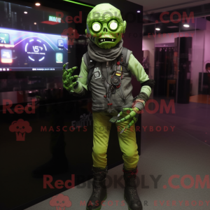 Postava maskota Lime Green...