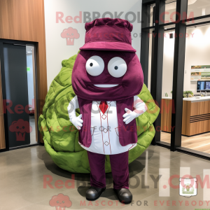 Maroon Cabbage maskot...