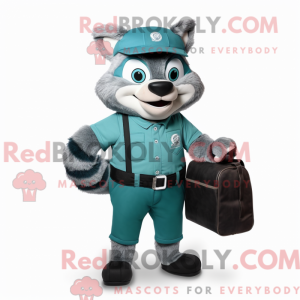 Teal Raccoon...