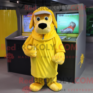 Lemon Yellow Dog mascot...